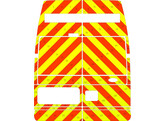 Striping Ford Transit  old model  H3 - Chevrons Orange/Gelb 10 cm