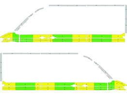 Striping Volkswagen Crafter 2017 L3H3 - Half Battenburg  rkv 2-DGG-009