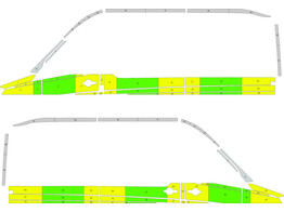 Striping Mercedes Sprinter Visser - Half Battenburg RKV