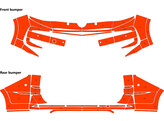 Arisco Bumpers VW T7 L2H1 2021- Oranje met kofferklep  FPS   RPS   buttonblast