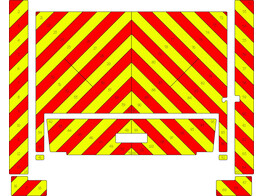 Striping Dhollandia laadklep Materiaalwagen Vl.-Br