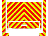 Striping Dhollandia laadklep Materiaalwagen Vl.-Br