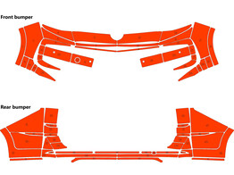 Arisco Bumpers VW T7 L2H1 2021- Oranje met kofferklep  FPS   RPS 