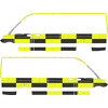 Striping Mercedes Sprinter 2019 RWD L3H2 Traffic Officer KIT Avery Prismatic Yellow / Oralite Black