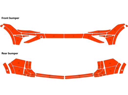 Arisco Pare-chocs VW Tiguan 2021- Avery Prismatic W11514 Orange   buttonblast