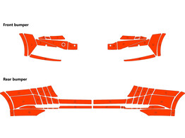 Arisco Bumpers Skoda Superb Combi Sportline 2022- Avery Prismatic T7514 Orange