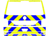 Striping  VW T6.1 Chevrons yellow/blue 15cm   bumper