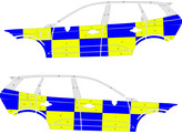 Striping Volvo XC60 Battenburg NIV3