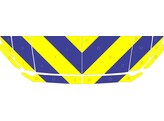 Striping Volvo V90 2018- Half Chevrons Hood T11500 Blue/Yellow 15cm