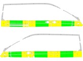 Striping Ford Tansit Custom L2H2 half BB 1 schuifdeur WF01XXTTG1JT64551