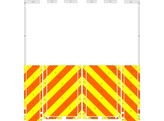 Striping Mercedes Sprinter Kast Half Chevrons Orange/Yellow Class 3 10cm ADP