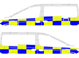 Striping Volkswagen Caddy 2021- Battenburg NIV2