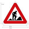 Traffic Sign A31 Class III on magnetic sheet 700mm