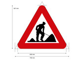 Traffic Sign A31 Class III on magnetic sheet 700mm