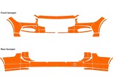 Arisco Sto stangen Volvo V90 2018- T7514 Orange  facelift front bumper  FEDPOL