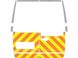 Striping Renault Master H2 - Half Chevrons T11500 10cm   bottom doors