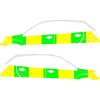 Striping Ssangyong Korando 2010 2019 - Half Battenburg Grun/Gelb/Wei   Links   Rechts 