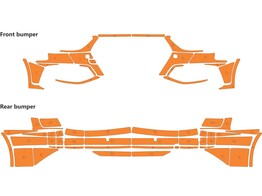 Arisco Sto stangen Audi A4 Berline Quattro 2019- Avery Prismatic Orange Rear PS / Front NPS   flitse