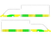 Opel Movano half Battenburg Groen/Geel/Wit  links   rechts  RK Riemst EUD-418