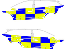 Striping Skoda Enyaq Battenburg NIV3