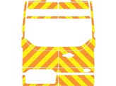 Striping Ford Transit Custom H2 Chevrons 10cm - T11500 Orange/Jaune