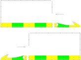 Striping Ford Transit half Battenburg Green/Yellow/White  left   right  RKV Limburg 1-LAZ-620