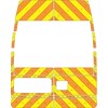 Striping Ford Transit H3 oud model Chevrons 10cm T11500 oranje/geel met ruiten