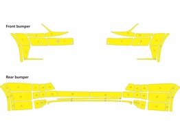 Arisco Bumpers Skoda Octavia Combi 2017-2020 Avery Prismatic T7513 Fluo Geel front PS   rear NPS