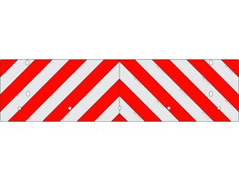 Rood/Wit RA2 10cm Renault Master - achterzijde  plaat 