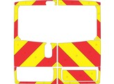 Striping Renault Trafic rear chevrons red/yellow 20cm Takeldienst LD