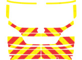 Striping Ford Mondeo 2010 - Chevrons T7500 Rouge/Jaune 10cm