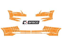 Arisco Pare-chocs  koda Superb Combi 2015- Avery Prismatic T7514 Orange FPS