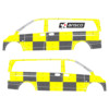 Striping Mercedes Vito 2016 A2 Traffic Officer KIT Avery Prismatic Yellow / Oralite Black  left   ri