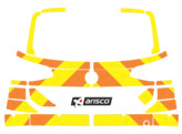 Striping Volkswagen Passat Break 2014 - Chevrons Avery Prismatic T11500 Orange/Gelb 15 cm