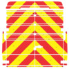 Striping Mercedes Vario 2008 - Chevrons T7500 Red/Yellow 20 cm