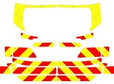 Striping Ford Mondeo 2017 - Chevrons T7500 Rood/Geel 10cm